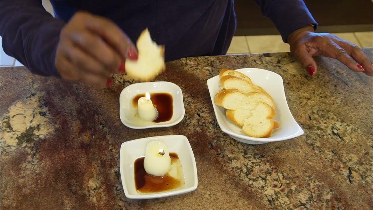 Edible Garlic Infused Wagyu Beef Tallow Candles And Aged Balsamic