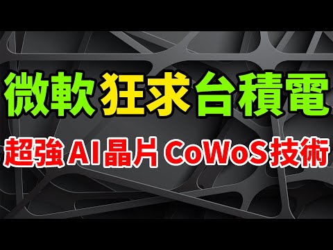 瘋狂求購！微軟突急尋台積電，渴望CoWoS技術來打造超強AI晶片。高階人工智慧需求火爆，激增帶動3D Fabric先進封裝。波克夏大幅減持被同行質疑，Lazard怒將TSM視作首選多頭寸之一。