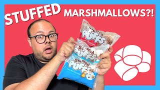 Stuffed Puffs Chocolate Filled Marshmallows Taste Test Review #shorts