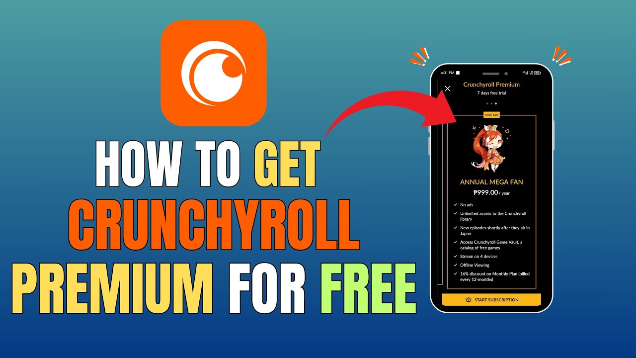 HOW TO GET CRUNCHYROLL PREMIUM FOR FREE (FULL GUIDE 2025)