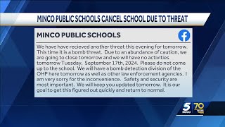 Minco Public Schools closed on Tuesday after district received bomb threat
