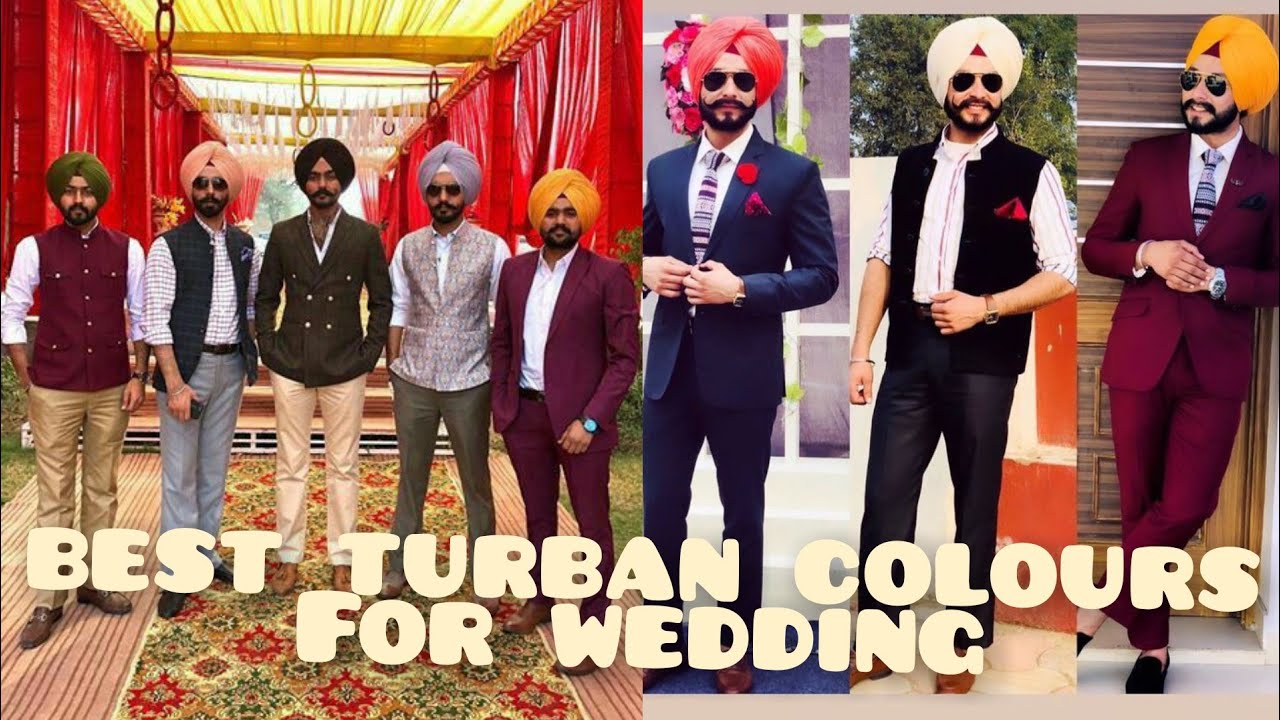 Punjabi Men Formal look for party !! Best Turban Combination wuth