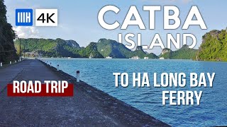 [4K] Vietnam Scenic Motorbike Ride - Across Cát Bà Skull Island to Ha Long Bay Ferry