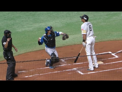 柳田悠岐が球審の侮辱耐えスイングセーフティーバント秘技炸裂も…キャッチャー田宮裕涼【福岡ソフトバンクホークスvs北海道日本ハムファイターズ】