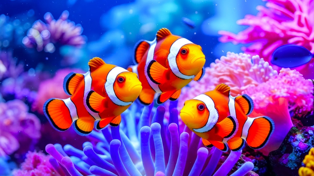 The Best 4K Aquarium - Dive Into The Mesmerizing Underwater Realm, Sea Jellyfish, Coral Reefs. #76