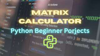 Python Matrix Calculator Project | Matrix Addition, Multiplication & Determinant in Python screenshot 2
