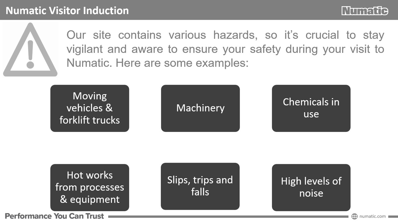 Numatic International Visitors Induction