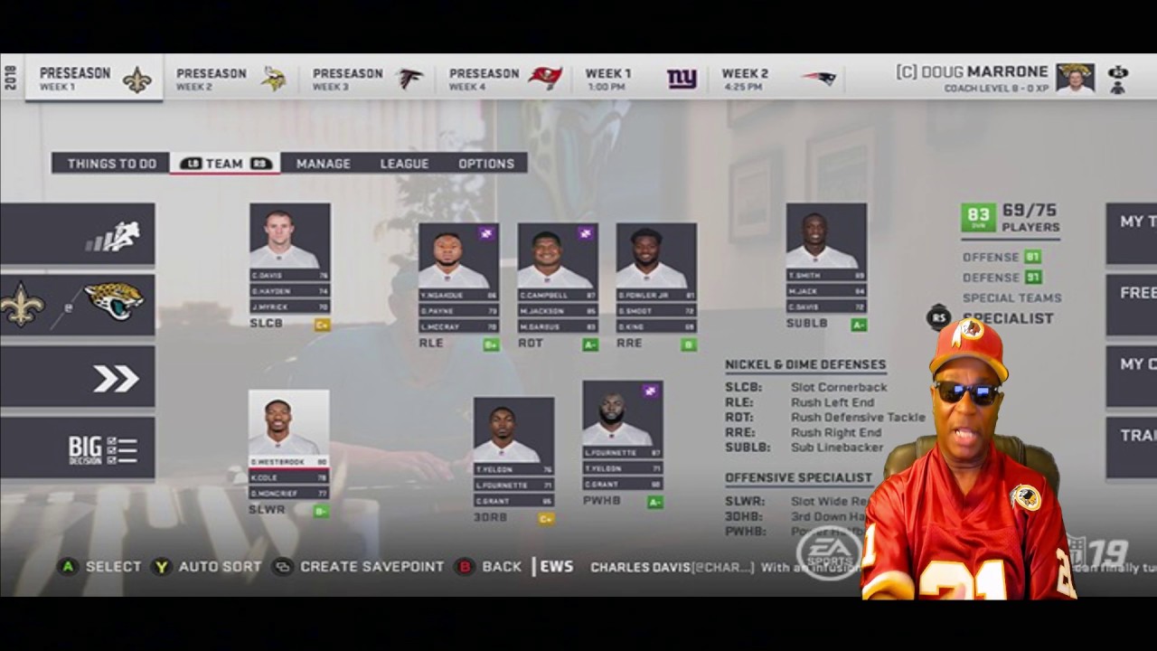 Madden 19 Depth Chart