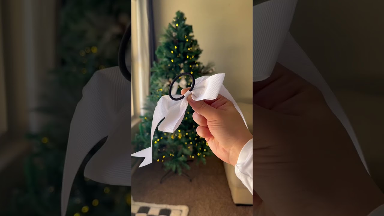 Xmas tree update🤍Toddler proof? We’ll see🤭