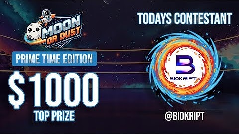 Moon or Dust Episode 17: $BOB Faces the Whales in Prime Time for $1,000! 🐋💰