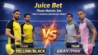 🔥जूस की शर्त पर मैच 🏸 Men's Doubles #badminton #game #sports #smash #viral #video #drop #trending