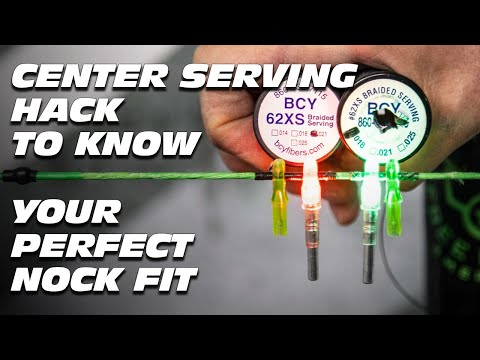 Center Serving HACK for PERFECT nock fit