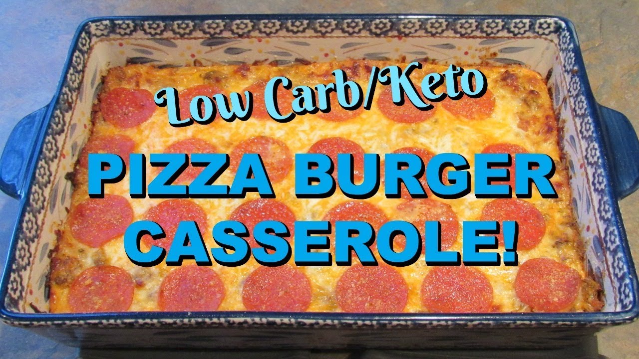 Low Carb/Keto PIZZA BURGER CASSEROLE! Low Carb Casserole Recipe! Keto