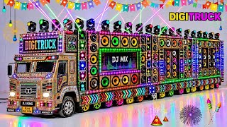 Mini DJ Truck Pickup Loading Setup | How To Make Mini DJ Setup Cardboard Big DJ Gadi Light DJ Wala