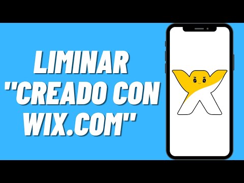 Como eliminar"Creado con Wix.com" en mi sitio web de Wix