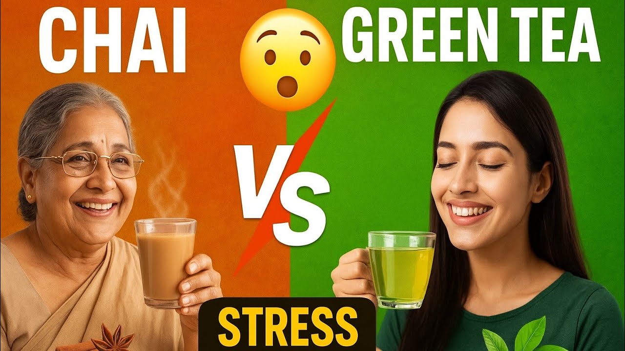 😲 Green Tea vs Masala Chai – Kaun Hai Real Stress Buster? | Mind Health & Fitness