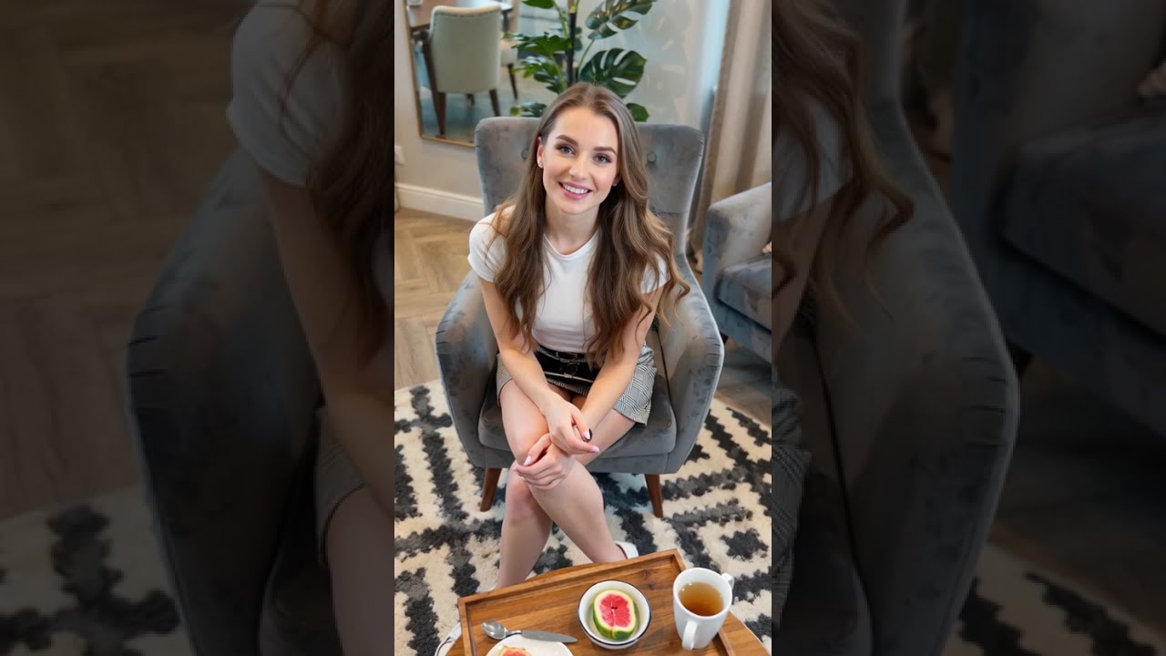 Chic Coffee Break: Sitting in Style with Fruit Snacks! 