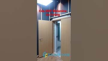 Sản xuất - thi công cửa gỗ công nghiệp MDF Melamine An Cường #cuagophongngu #cửamdf #cuagocongnghiep