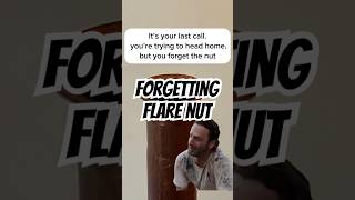 Forgetting The Nut Before Flaring The Copper #hvac #humor #hvacinstall