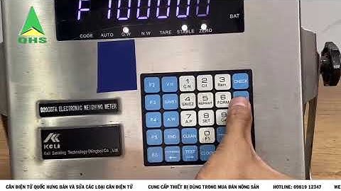 Hướng dẫn Cal chỉnh đầu cân D2008
