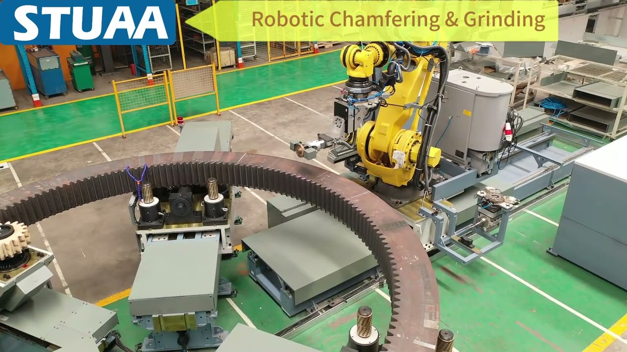 Robotic Grinding & chamfering with laser vision system
