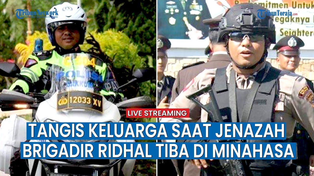 🔴Tangis Keluarga saat Jenazah Polisi Manado Brigadir Ridhal Tiba di ...