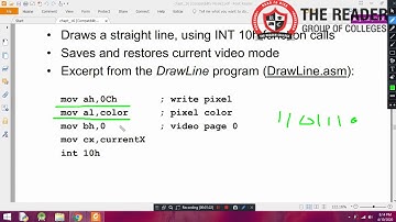 Lecture 21: INT10h B