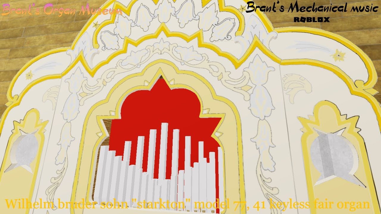 Wilhelm Bruder Sohn "starkton" model 77. 41 keyless fair organ