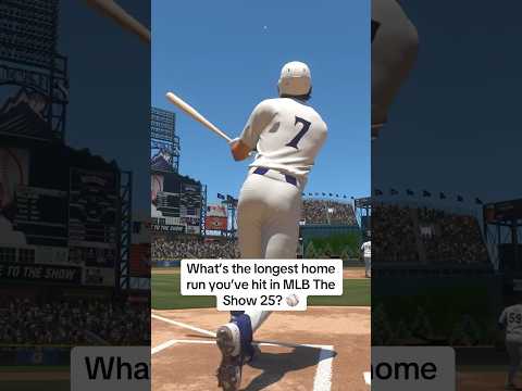 What’s the longest HOME RUN you’ve hit in MLB The Show 25?