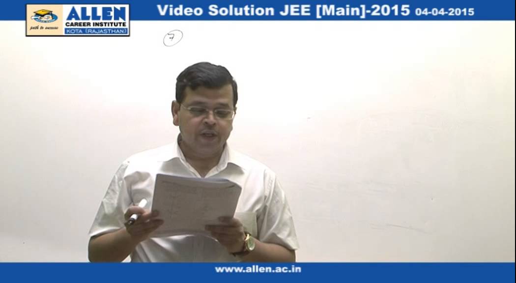 JEE Main 2015 Video Solution - Physics [Q-5,Q-6,Q-7] by ALLEN neet coaching in indore