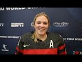 FISU 2023 - Women's Hockey - Celine Frappier Postgame
