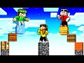 HO SCONFITTO I MIEI AMICI SOPRA DEI PILASTRI DI BEDROCK su MINECRAFT!