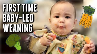 Leah's first time eating solid foods (baby-led weaning) - itsjudyslife