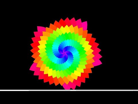 Flower Design Using Python Turtle #python #turtle #pythonturtle
