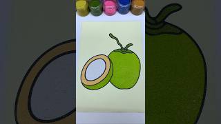 Coconut Relaxing Asmr Sand Art Painting Satisfying Video