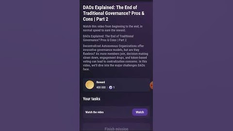 DAOs explained The end of traditional governance Part 2 | Tapswap video code September 10