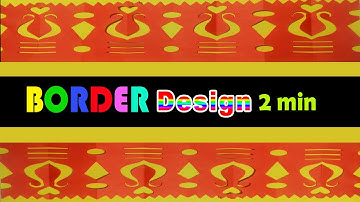 Paper Border Design Idea Just 2 Minutes | DIY Border Design
