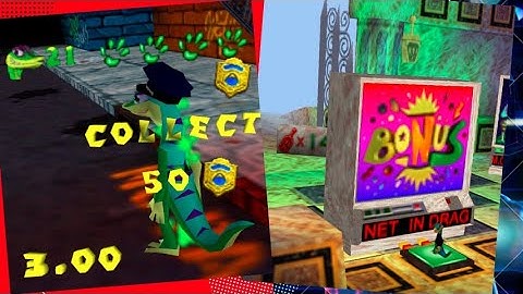 Gex 64 Enter the Gecko | Get the badges in time.