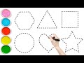 Shapes drawing for kids, Learn 2d shapes, colors for toddlers, Shapes Name, Shapes Song for toddler