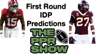 2024 Rookie IDP NFL Draft First Round Predictions with Mase