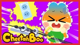 Zip zap! Electricity Safety | Safety Tips Song for Kids | Animal Song | Nursery rhymes | #Cheetahboo