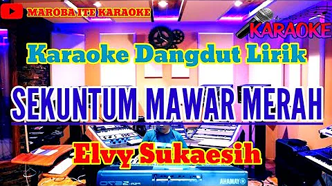 SEKUNTUM MAWAR MERAH ( Elvy Sukaesih ) || Karaoke Dangdut Lirik