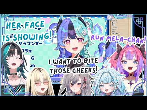 FlowGlow's REACTION to Mela's PON Face Reveal Is HILARIOUS! 😂💀 | Hololive Clip