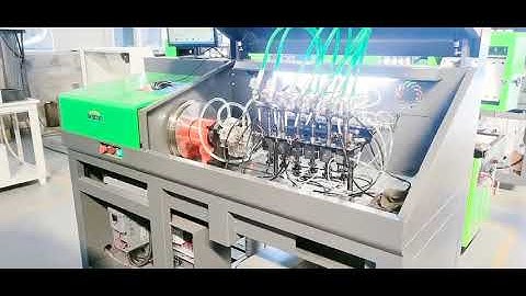 common rail system test bench CR708 Test 6 injectors at the same time（With 6 sensors） video 1