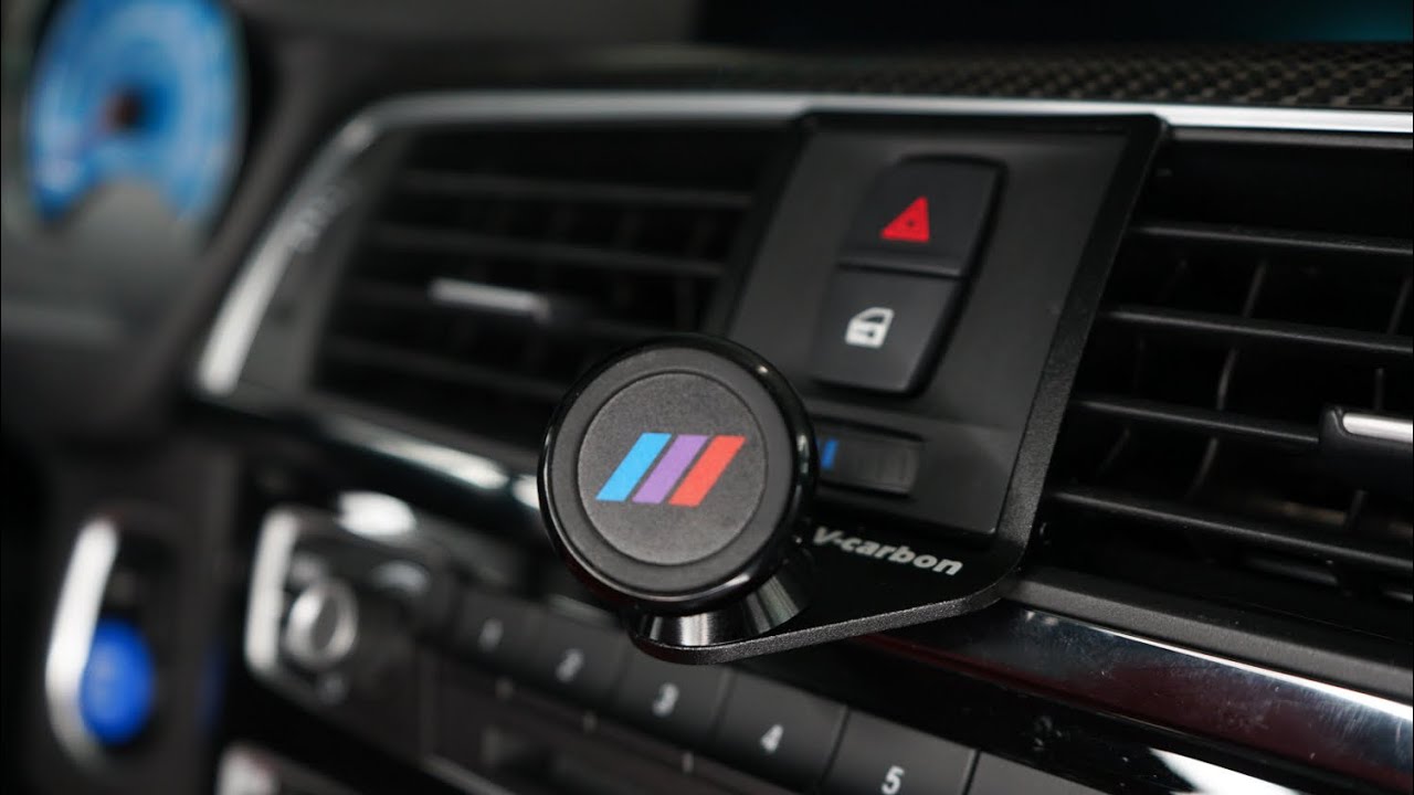 The BEST magnetic phone mount for all F Series BMWs! (F22 F30 F32 F87 F80  F82) - YouTube