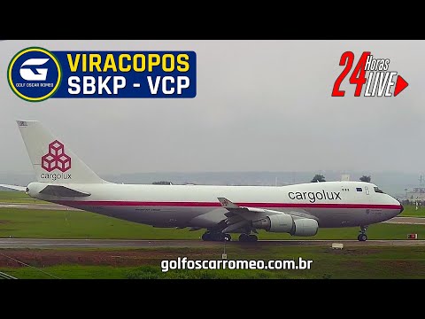 🔴 SBKP LIVE - VCP AIRPORT - AEROPORTO INTERNACIONAL DE VIRACOPOS CAMPINAS - CÂMERA 24H