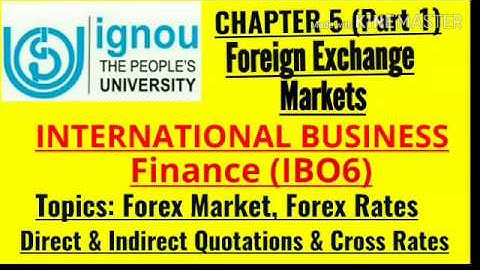 IGNOU- MISSION 70 %: M.COM IBO 6 CHAPTER 5 (PART 1) JUNE TEE EXPECTED Q&A