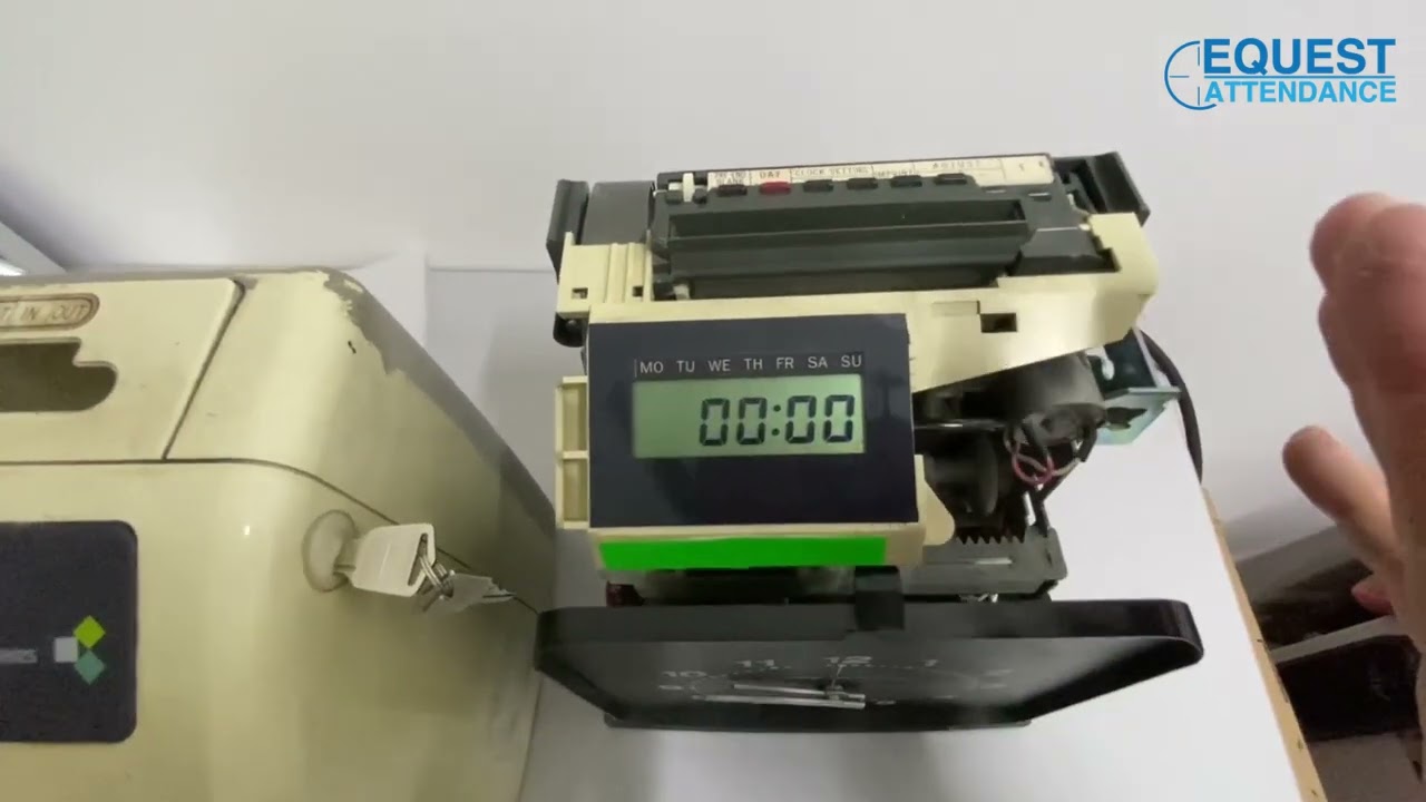 Amano Time Recorder BX6000 Day Change Setting Punch Card Machine 6200 6400