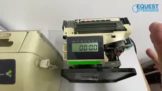 Amano Time Recorder Bx6000 Day Change Setting Punch Card Machine 6200 6400