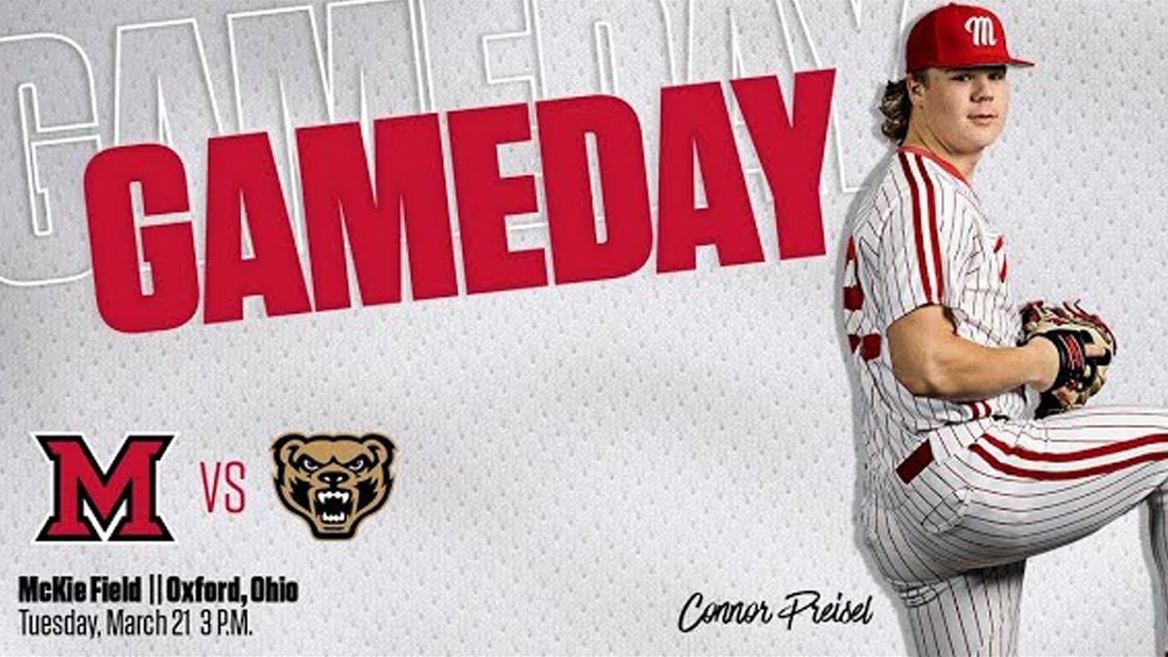 Miami RedHawks vs Oakland Golden Grizzlies Baseball Game 1 032123